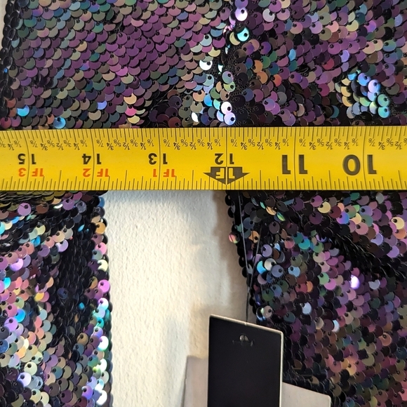 Lulu's Lookin' Slick Black Multi Sequin Long Sleeve Bodycon Dress - Picture 7 of 14